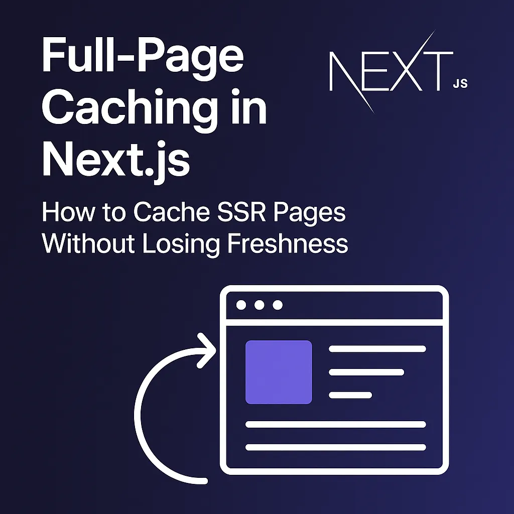 Next.js SSR 페이지의 전체 페이지 캐싱: 성능 최적화 전략 심층 분석
