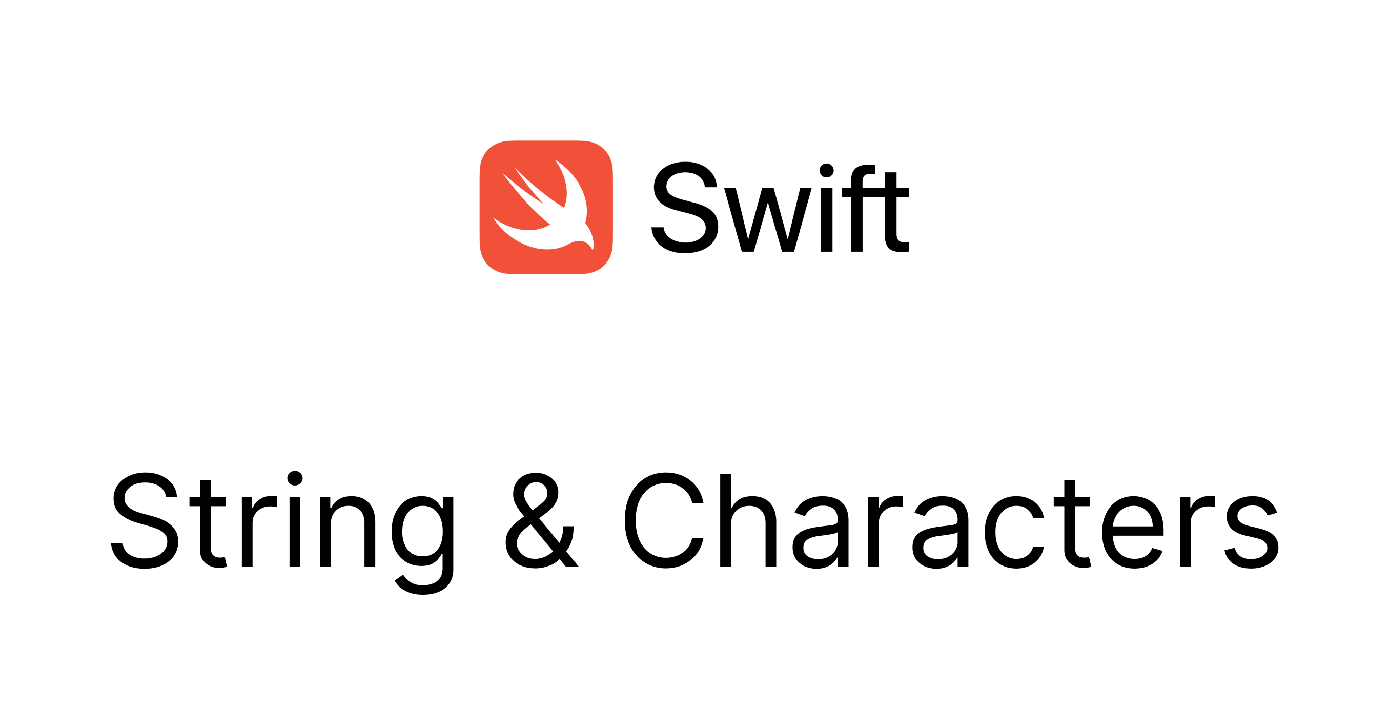 Swift Character To String