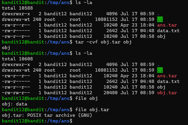 [linux] gzip / bzip2 / tar