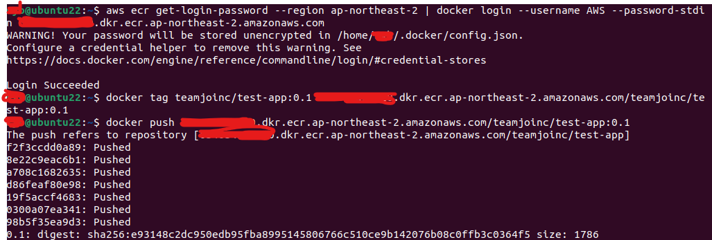 [트러블슈팅]aws ecr docker push 시 no basic auth credentials 에러.