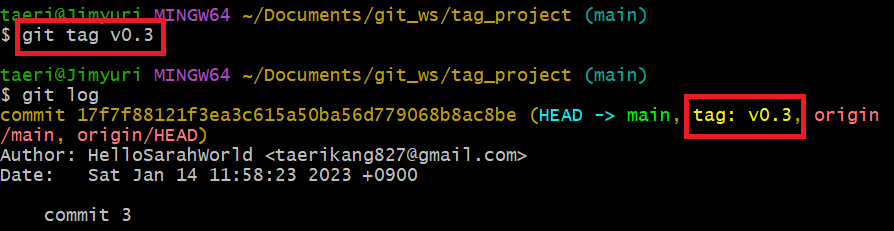  GIT Tag