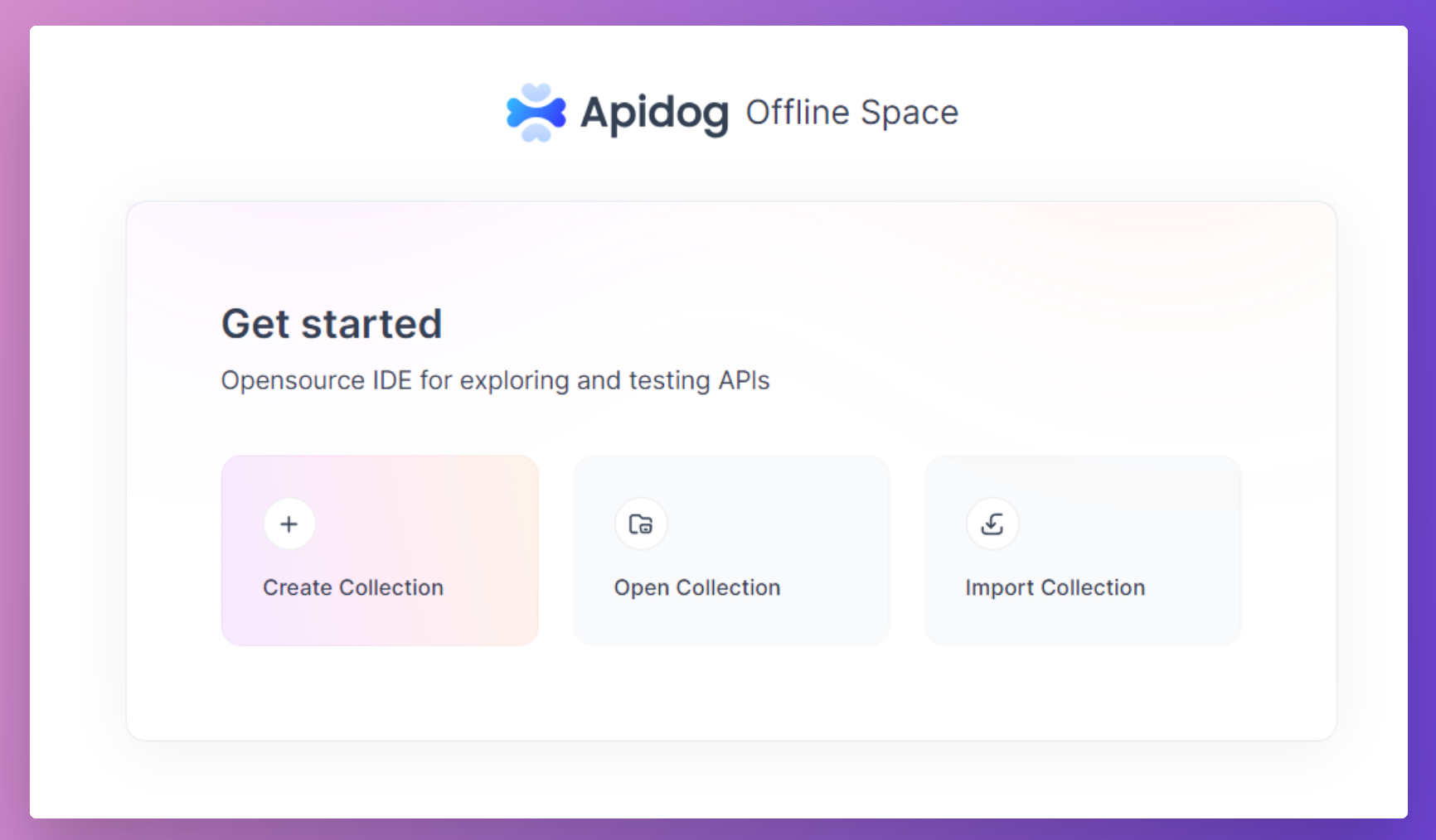 Apidog Offline Space