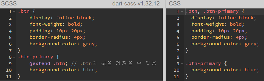 데브코스 32일차 TIL : SCSS 문법, @mixin, 내장모듈