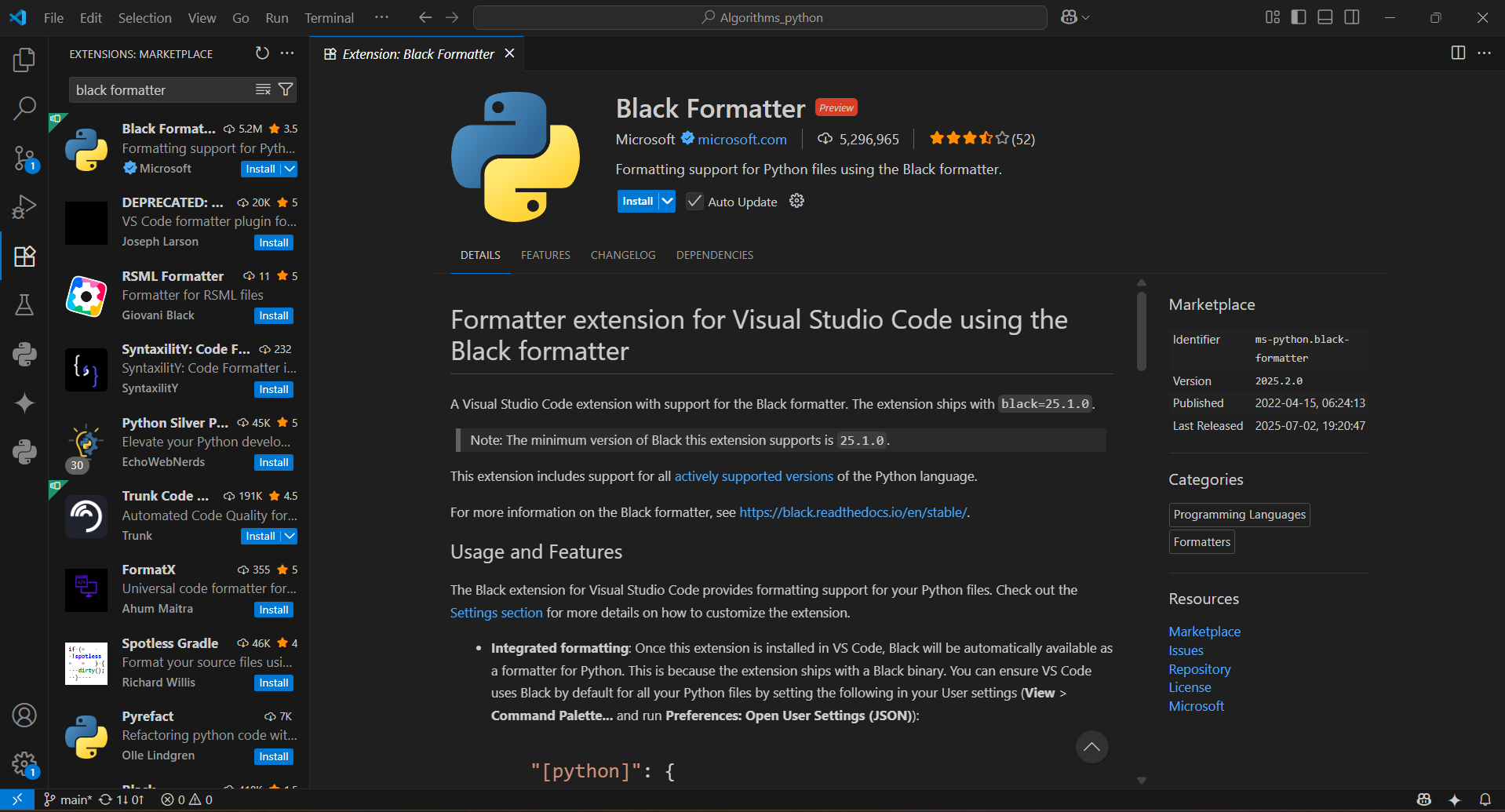 VSCode 자동정렬 설정하기