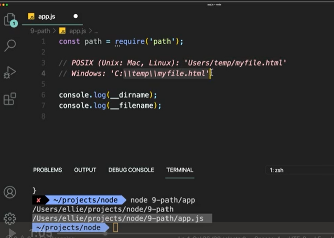 NodeJS - path