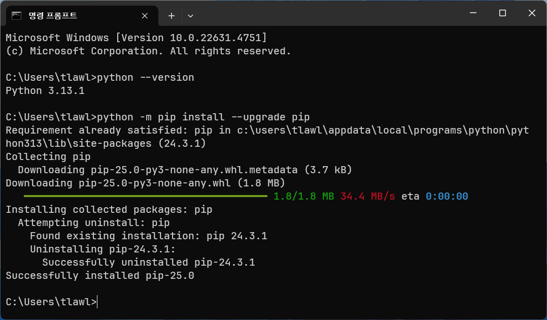 [Python] Python 개발환경구성 Hello Python