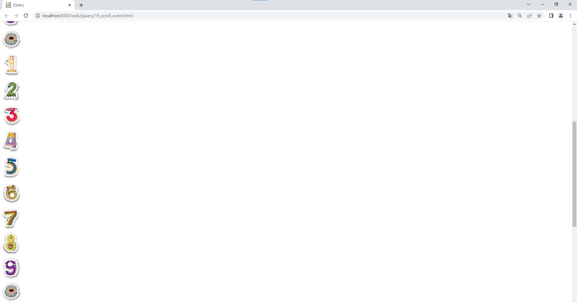 [jQuery 3-1] Scroll Event
