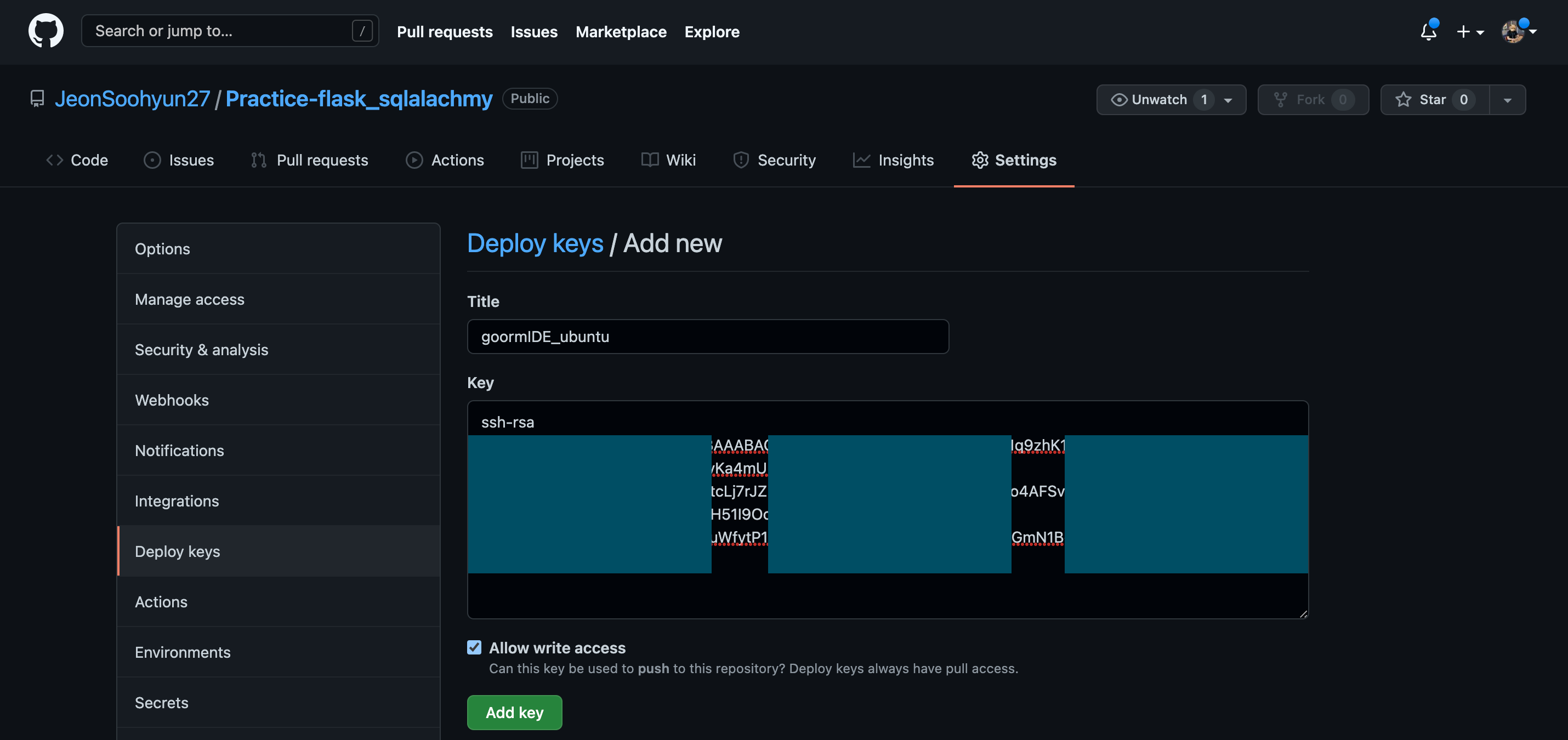 git push 시 Permission denied (publickey). 해결 방법!