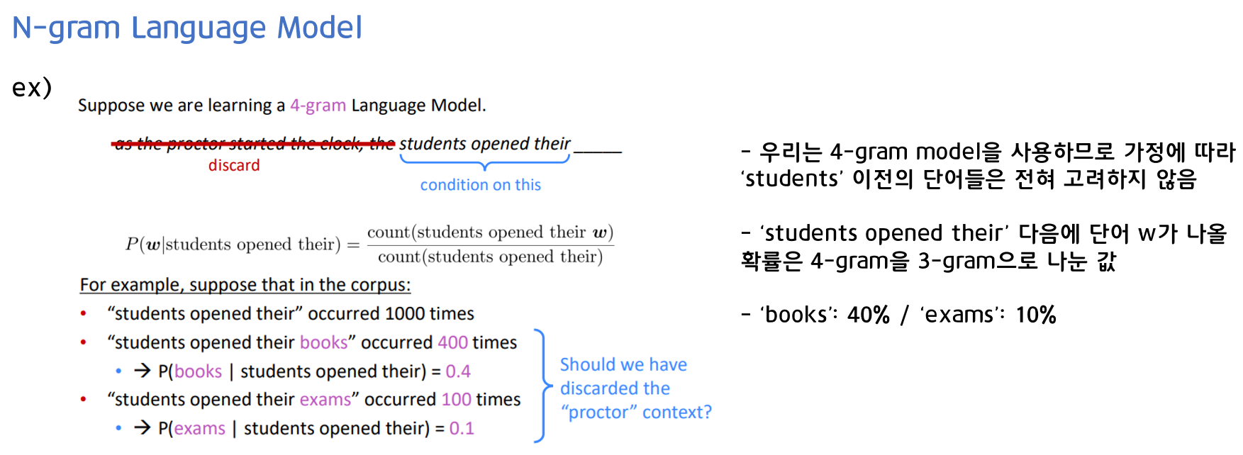 [CS224n] Lecture 6 - Language Models And Recurrent Neural Network