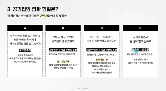 공기업 유형별 추천