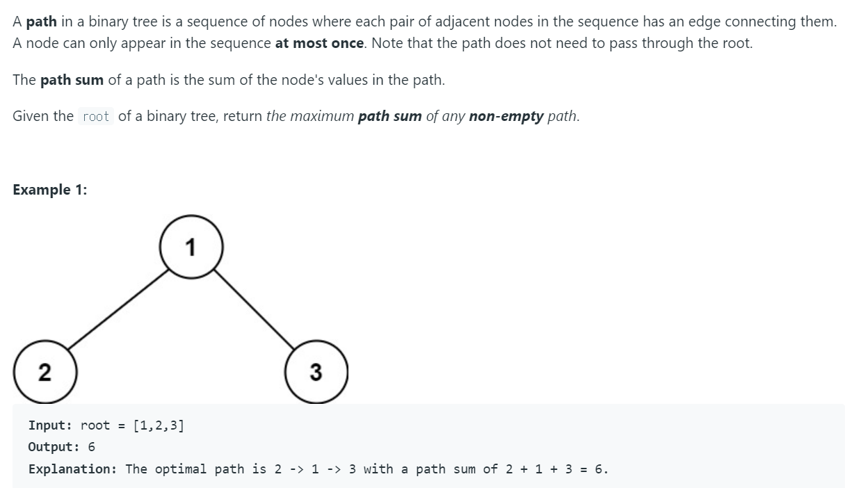 Binary Tree Maximum Path Sum   Image 