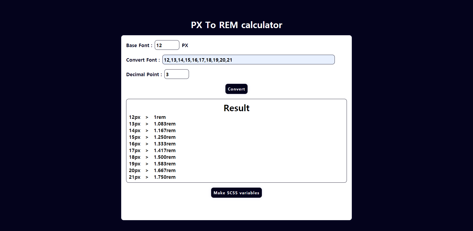 R.I.P REM Calculator