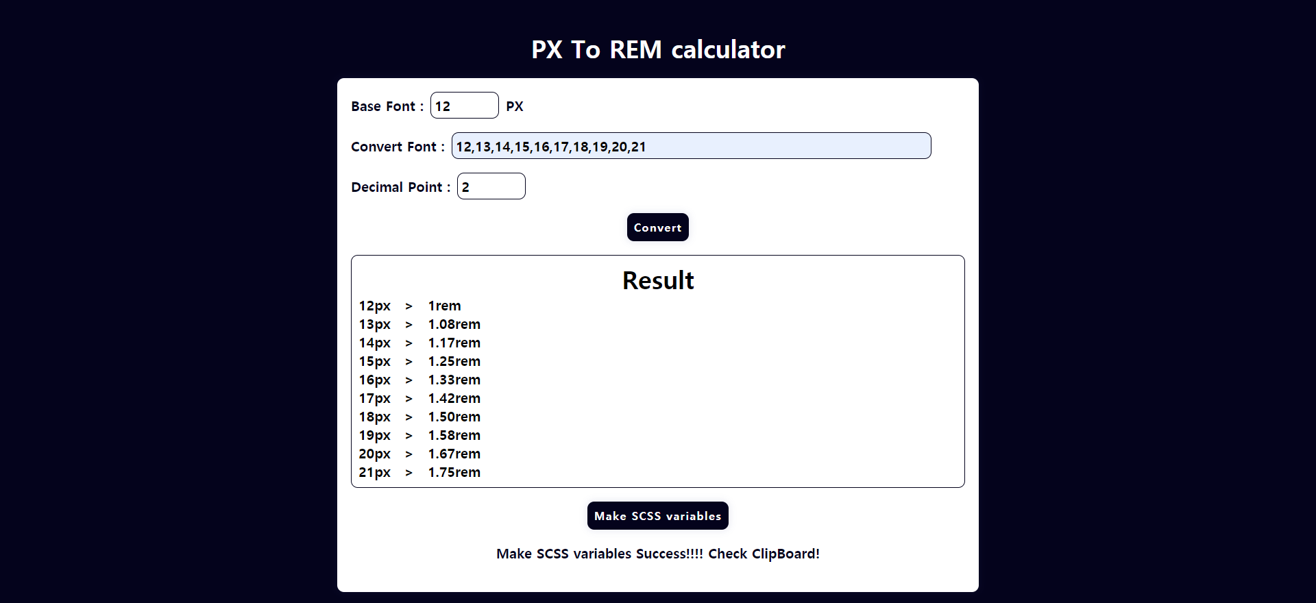 R.I.P REM Calculator