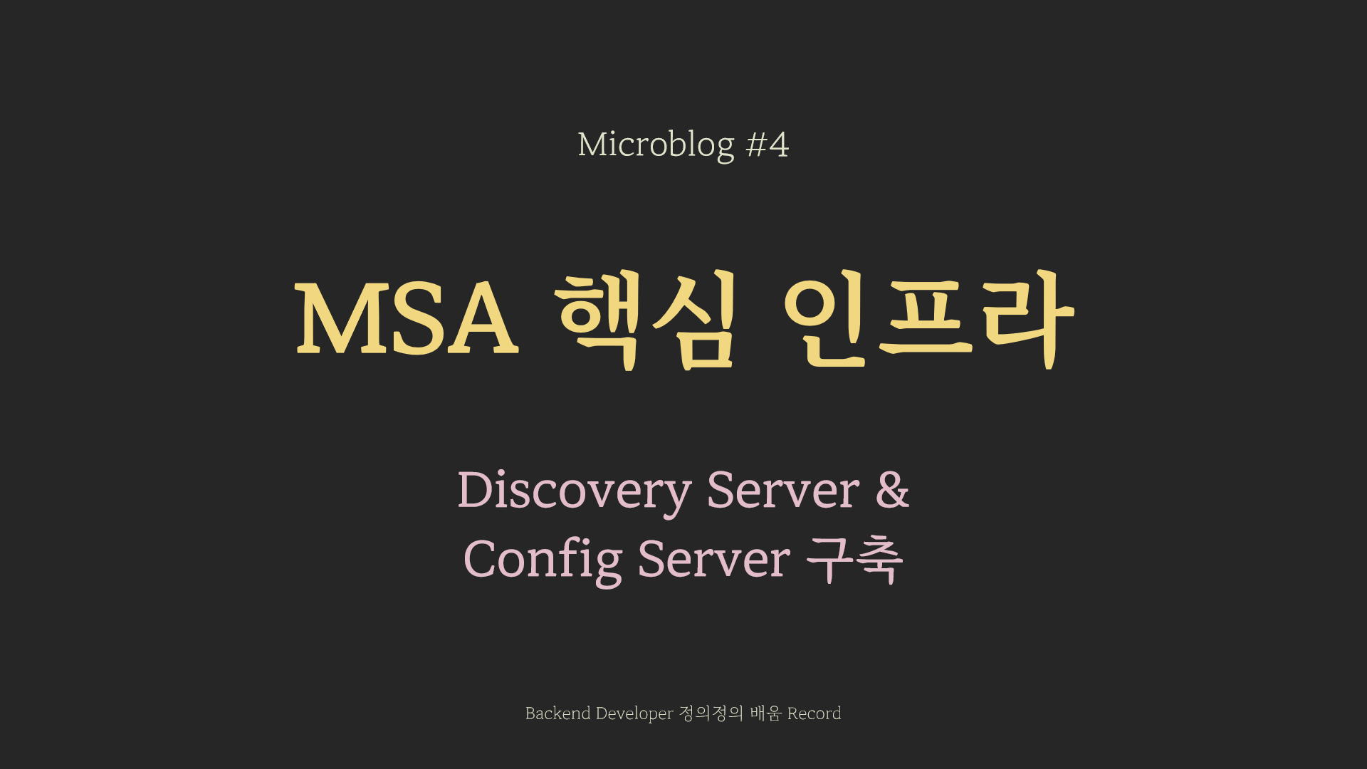 Discovery Server Config Server Discovery server config server