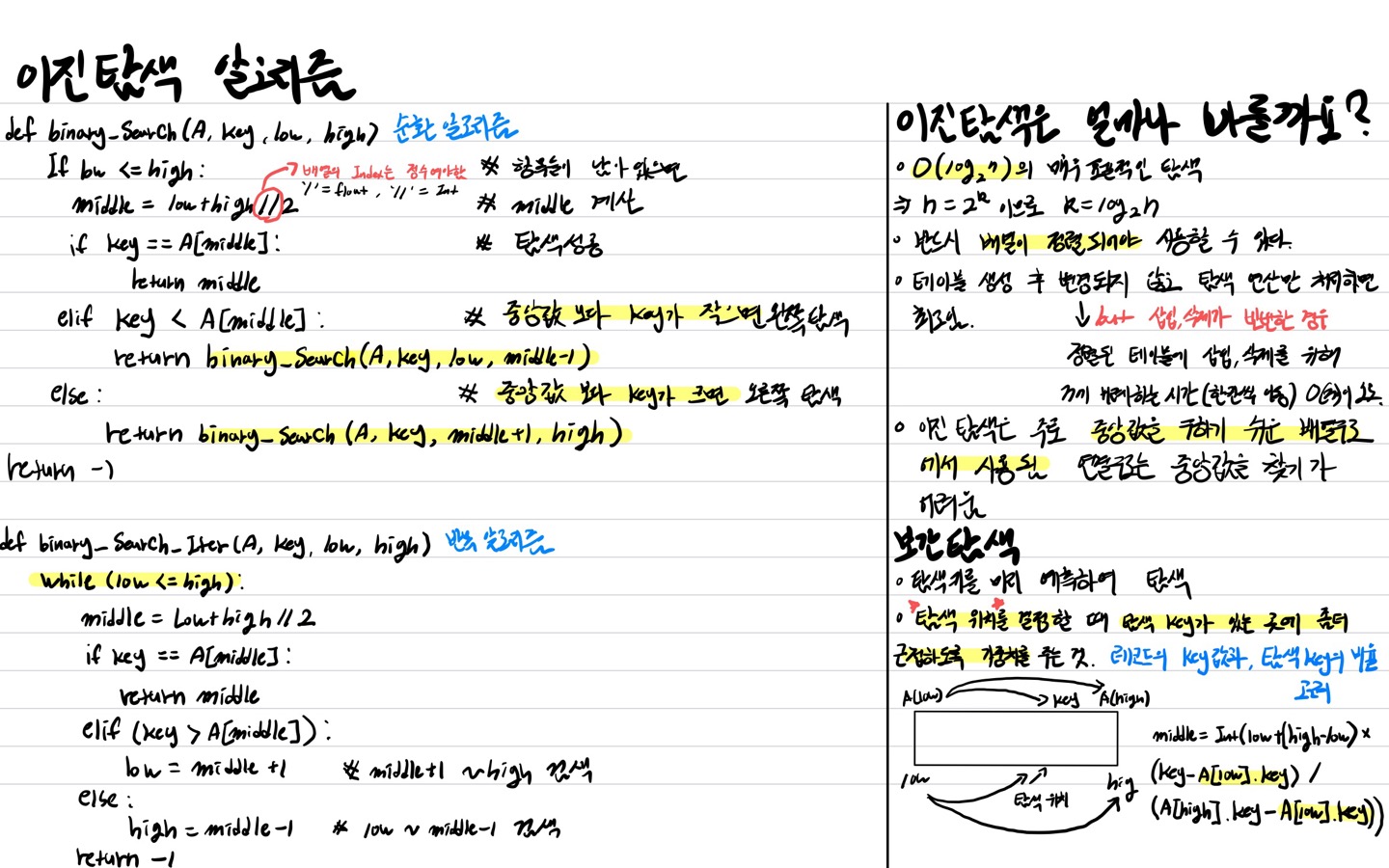 자료구조와 알고리즘-탐색