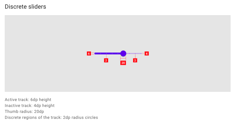 material slider spec
