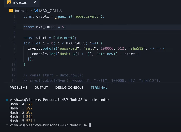 Node.js가 asynchronous 로 동작하는 방법