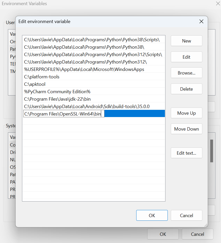Cd C Program Files Openssl Win64 Bin