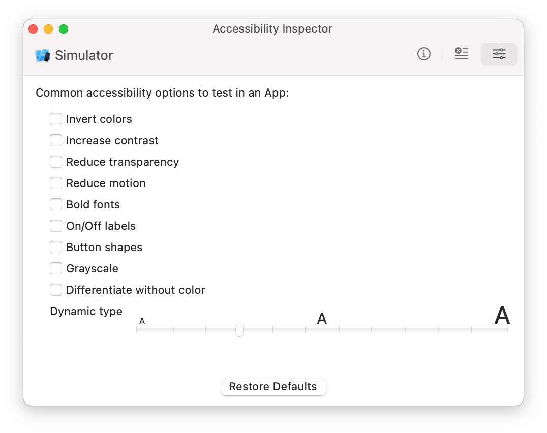 Accessibility Inspector