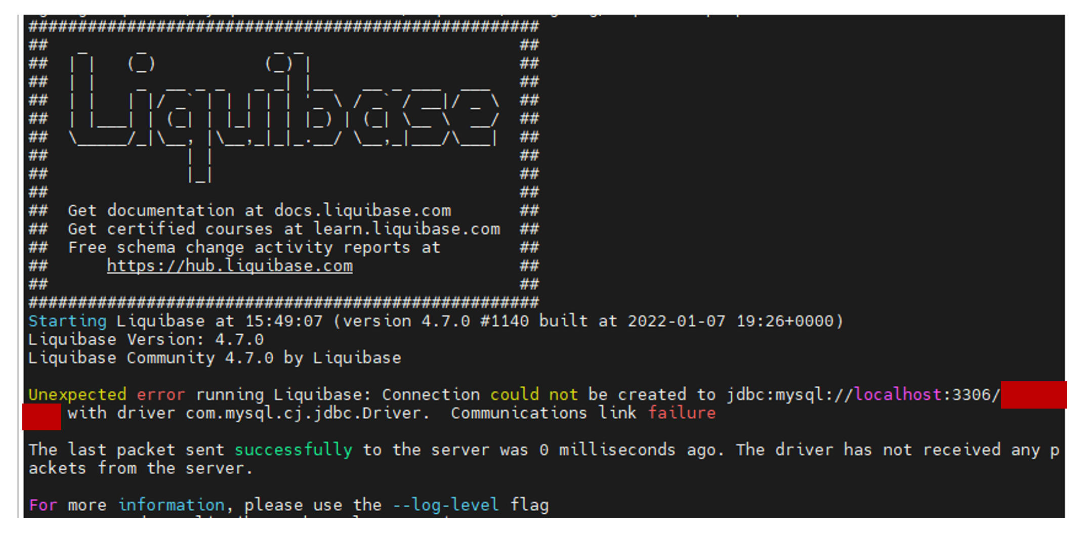 [Liquibase] Diff through SSH Tunnel on Dockerized Liquibase