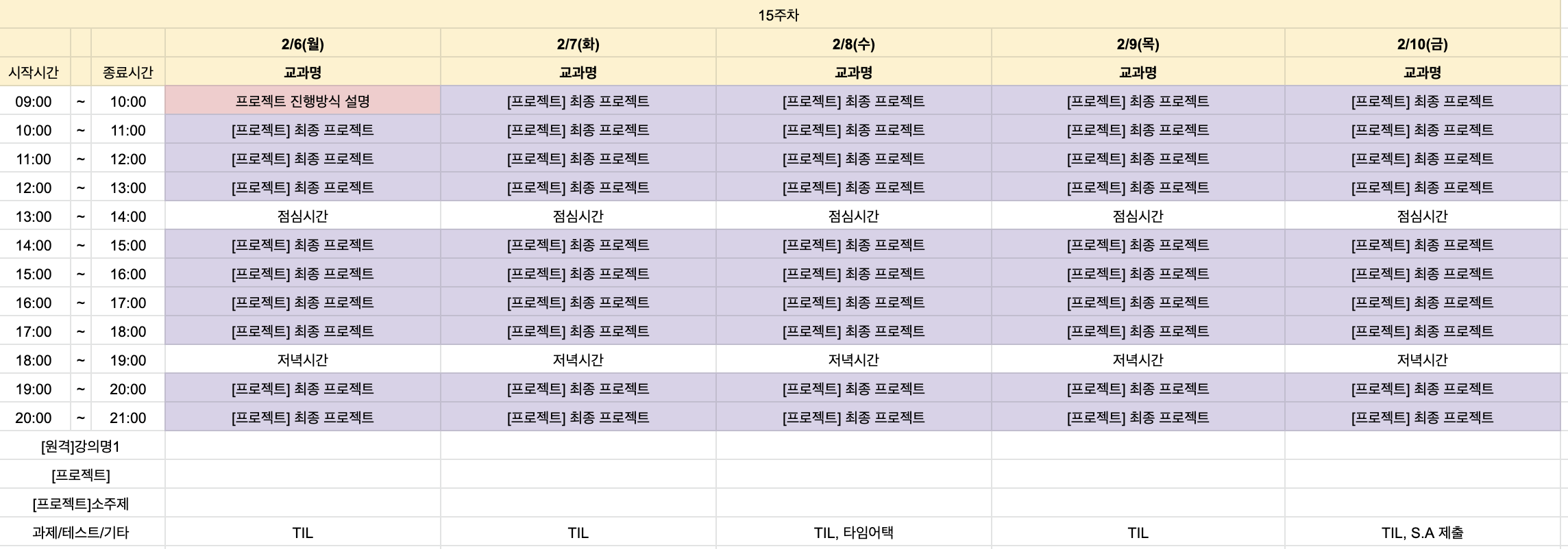 스파르타코딩클럽 계획