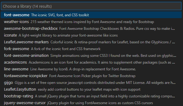 font-awesome