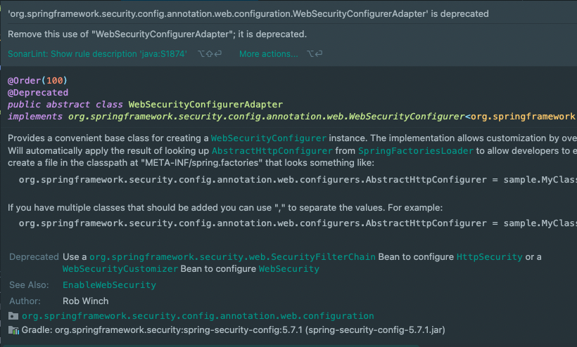 Websecurityconfigureradapter example 2025