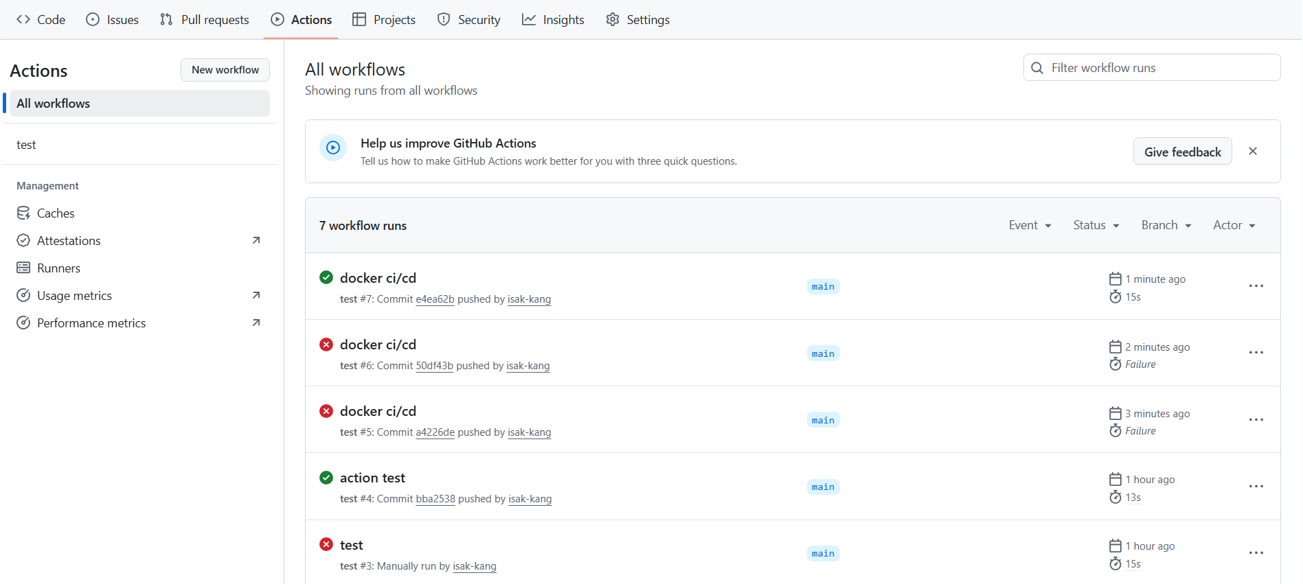 GitHub Actions + AWS CodeDeploy로 Docker 기반 CI/CD 구축하기(FastAPI + Vite서버)
