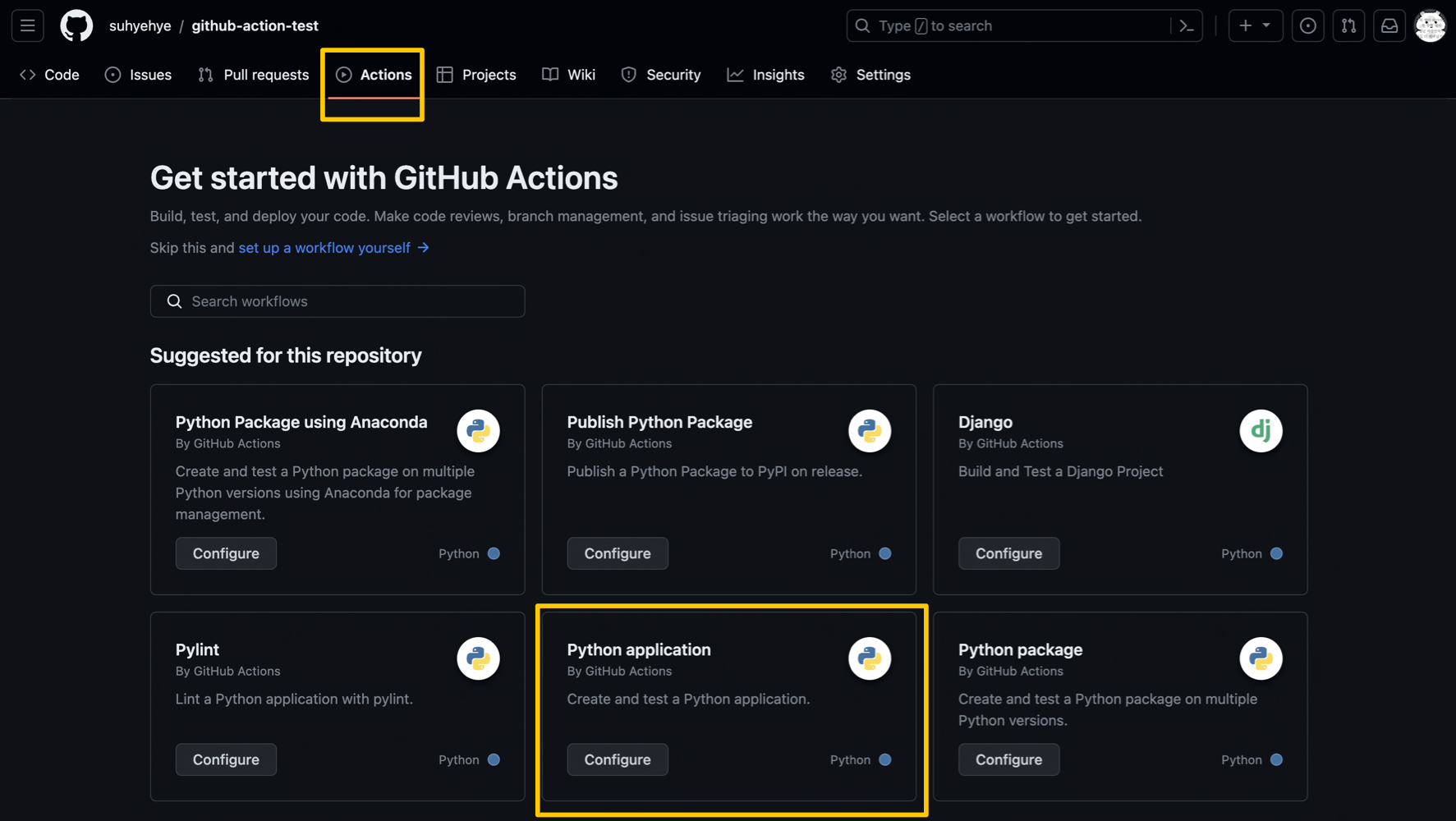 Github Actions을 사용한 CI/CD 구축