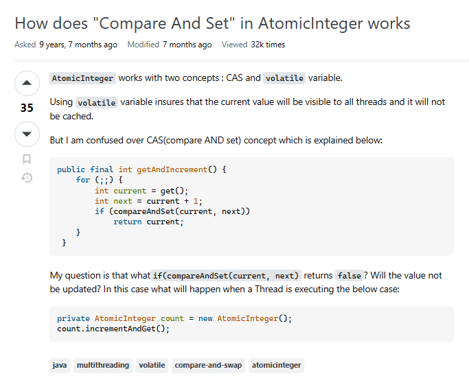 작은 의심이 큰 공부가 되기까지 ( AtomicInteger 의 성능의심 )