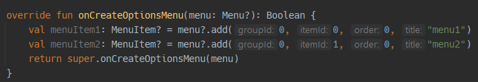 06 onCreateOptionsMenu()