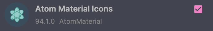 Atom Material Icons