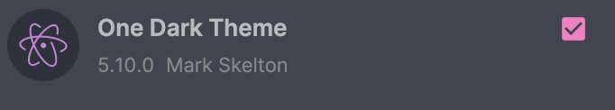 One Dark Theme