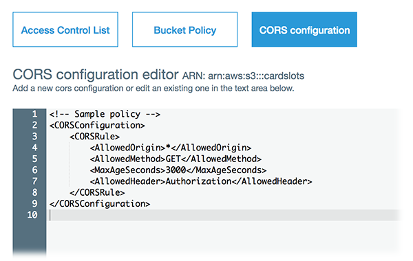 S3 Cors Example Final project - Dev22