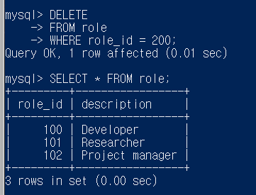 2_2) DML(select, insert, update, delete) - 4 image.