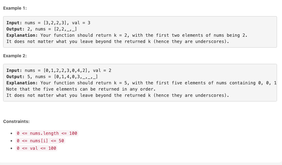 Remove Element