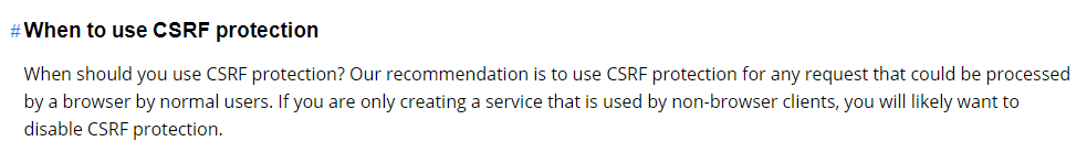 [Spring Security] CSRF