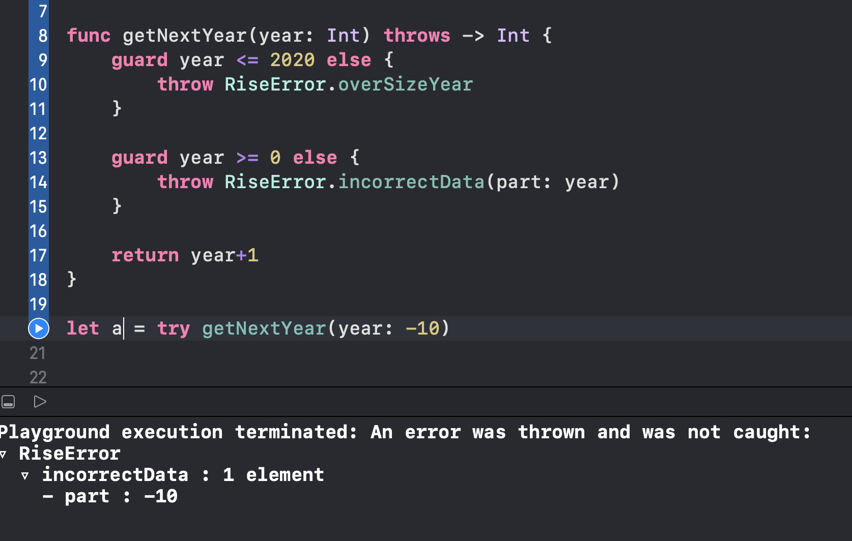 [iOS / Swift] 오류 처리(Error Handling)