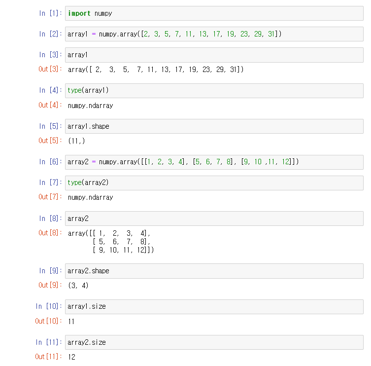 TIL_2 : Numpy