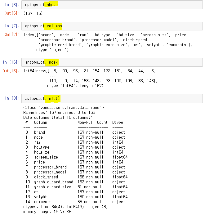 TIL_8 : Big DataFrame