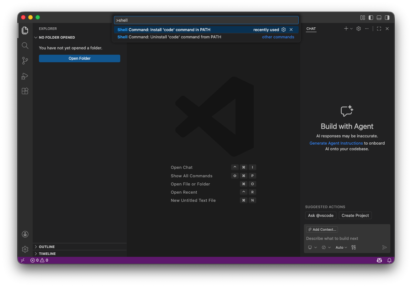 Vscode Shell Command Install Code Path VS code 설치 및 환경세팅 (Mac)