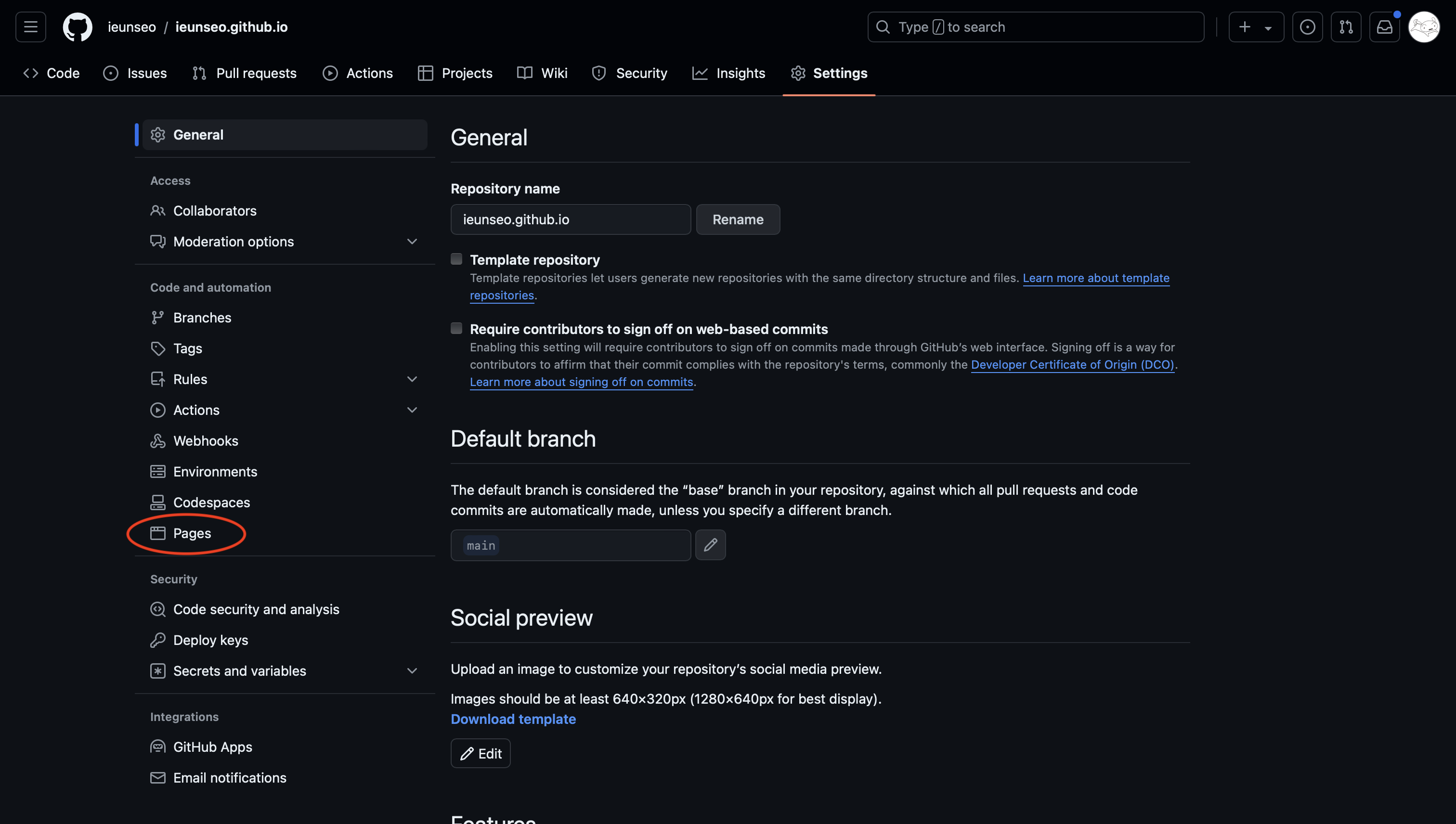 github pages