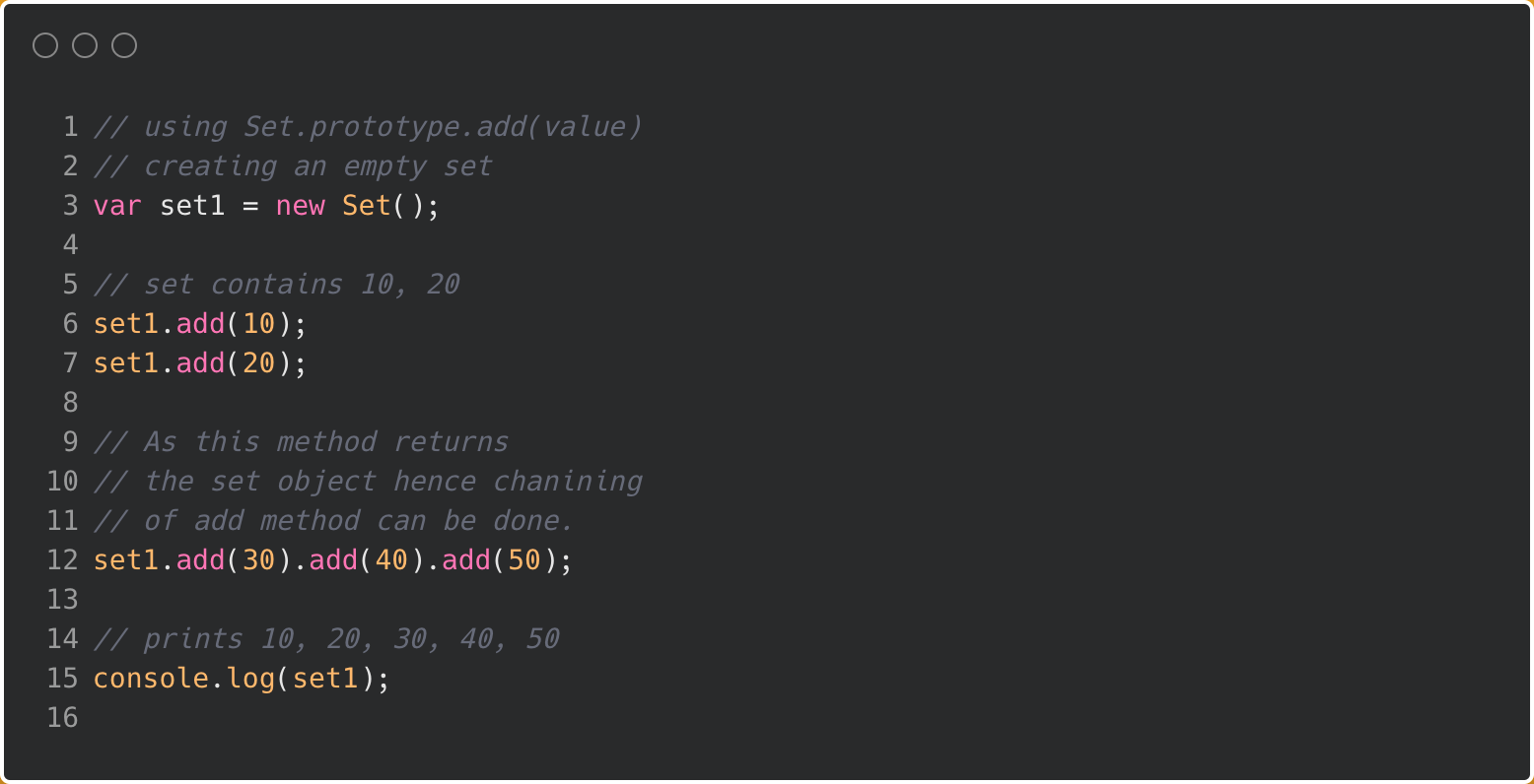 javascript / Set