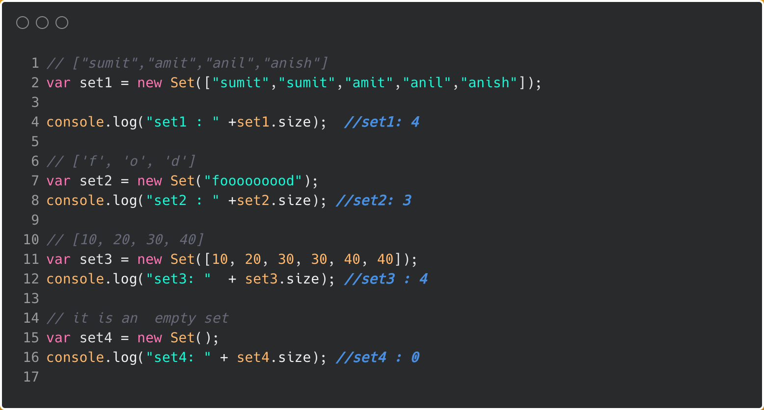 javascript / Set