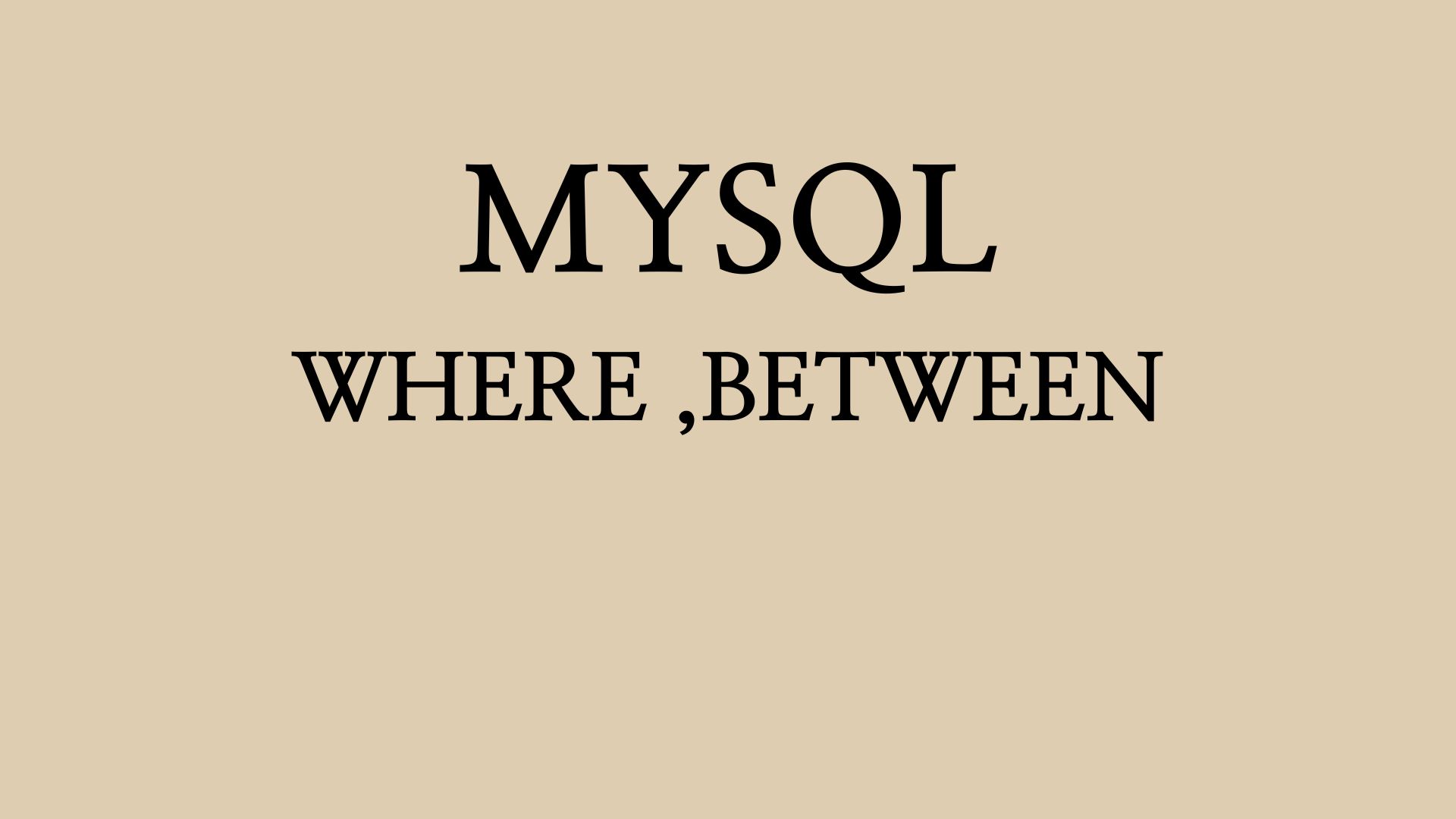 Mysql Where 1 1