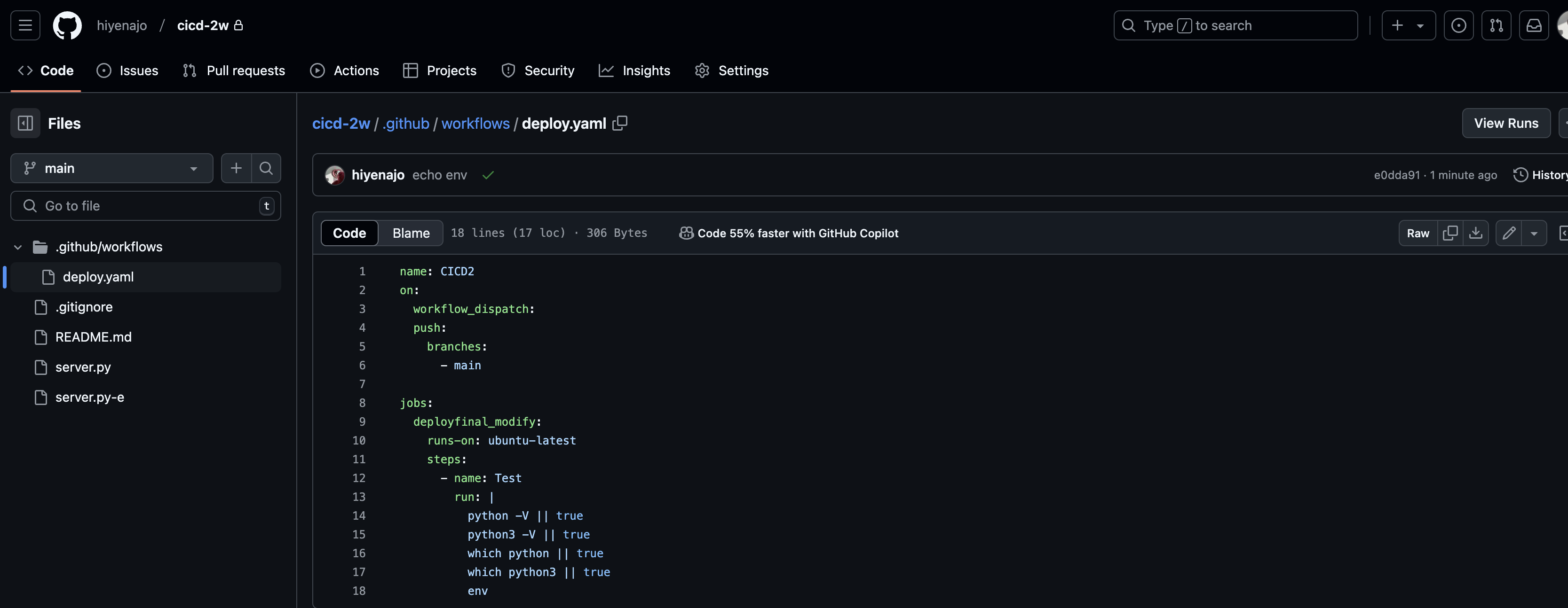 2주차 - GitHub Actions CI/CD