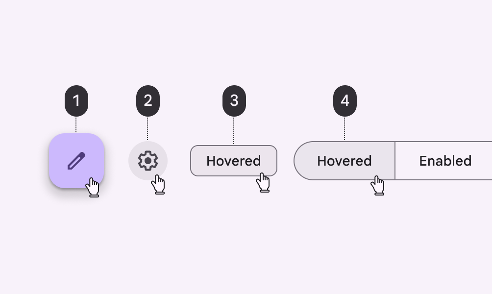 [Google Material Design] 모바일 UX UI 디자인 상호작용 요소