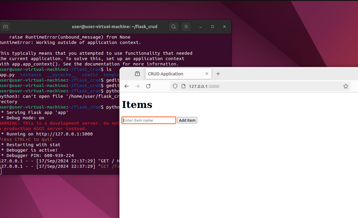 [web] Linux, Flask 로 CRUD 구현하기