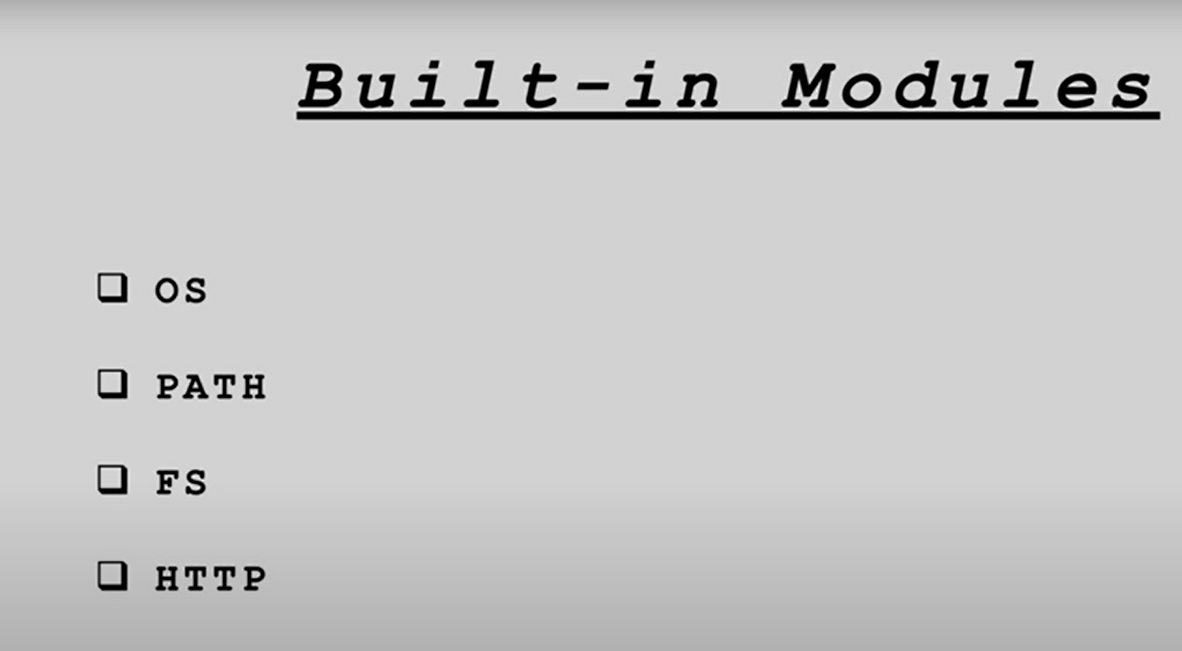Built-in Modules