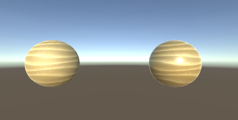 Metallic Smoothness Shader:) Metalic과 Smoothness 비교